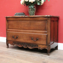 Load image into Gallery viewer, x SOLD Antique French Oak Single Drawer Blanket Box or Storage Chest with a Drawer. B12049