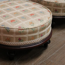 Load image into Gallery viewer, x SOLD A Pair of Antique Australian Cedar and Fabric Footstools, Prayer Kneelers. B11787
