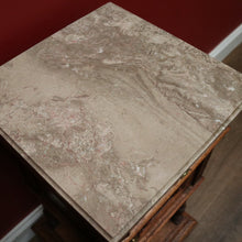 Load image into Gallery viewer, x SOLD Antique French Oak and Marble Bedside Cabinets or Lamp Cupboard, Side Tables. B11923