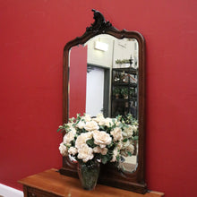 Load image into Gallery viewer, x SOLD Antique French Oak and Bevelled Edge Wall Mirror, Mantel Mirror, Dressing Mirror. B11837