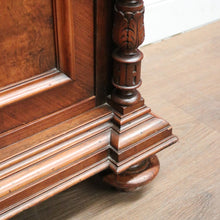 Load image into Gallery viewer, x SOLD Antique French Hall or Side Cabinet, Walnut, Burr Walnut and Marble Lamp Table. B11695