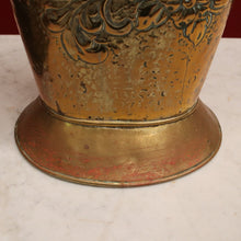 Load image into Gallery viewer, x SOLD Vintage French Brass Umbrella Holder or Kindling, Firewood Holder B11437
