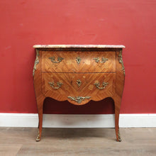 Load image into Gallery viewer, x SOLD Antique French Chest of Drawers or Hall Cabinet with a Marble Top and Brass Handles. B11975
