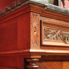 Load image into Gallery viewer, x SOLD Antique French Hall or Side Cabinet, Walnut, Burr Walnut and Marble Lamp Table. B11695