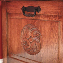 Load image into Gallery viewer, x SOLD Antique French Blanket Box, Oak Coffer or Coffee Table with Carved Detail. B11626