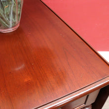 Load image into Gallery viewer, Vintage Australian Cedar Drop Leaf Drinks Trolley Side Table with End Drawers. B13143