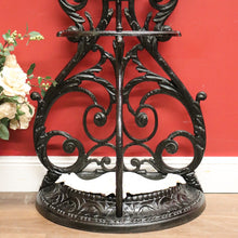 Load image into Gallery viewer, x SOLD Antique French Cast Iron Umbrella Stand, Coat Rack, Hat Hooks. B11531