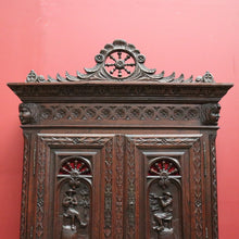 Load image into Gallery viewer, x SOLD Antique French Brittany Hall Cabinet, Drinks Cupboard, Pantry or Storage Chest B11504