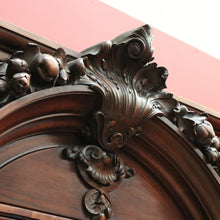 Load image into Gallery viewer, x SOLD Antique French Walnut China Cabinet or Bookcase with 3 Drawers to the Base. B11903