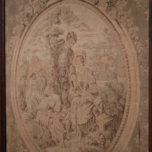 Load image into Gallery viewer, Antique French Aubusson Hand-made Tapestry in the Original Oak Frame. B11343