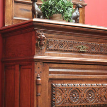 Load image into Gallery viewer, x SOLD Antique French Hall Cabinet or Drinks Cabinet, Cocktail Cupboard. Drawer and key. 11482