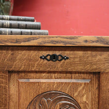 Load image into Gallery viewer, x SOLD Antique French Blanket Box, Oak Coffer or Coffee Table with Carved Detail. B11626
