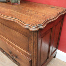 Load image into Gallery viewer, x SOLD Antique French Oak Single Drawer Blanket Box or Storage Chest with a Drawer. B12049