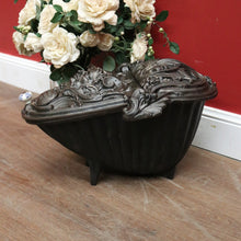 Load image into Gallery viewer, x SOLD Antique French Cast Iron Coal Scuttle, Kindling Box, Greenman Detail. B11528