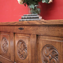 Load image into Gallery viewer, x SOLD Antique French Blanket Box, Oak Coffer or Coffee Table with Carved Detail. B11626
