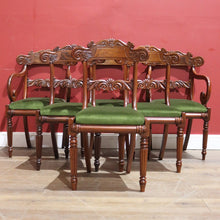 Load image into Gallery viewer, x SOLD Set of Six Dining or Kitchen Chairs including Two Carver or Armchairs B11516