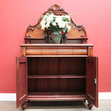 Load image into Gallery viewer, Antique Australian Cedar Single-Drawer Sideboard Chiffonier, or Hall Cabinet. B11792