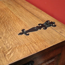 Load image into Gallery viewer, x SOLD Antique French Blanket Box, Oak Coffer or Coffee Table with Carved Detail. B11626