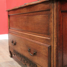 Load image into Gallery viewer, x SOLD Antique French Oak Single Drawer Blanket Box or Storage Chest with a Drawer. B12049
