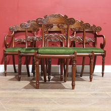 Load image into Gallery viewer, x SOLD Set of Six Dining or Kitchen Chairs including Two Carver or Armchairs B11516