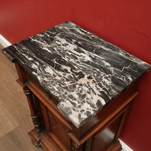 Load image into Gallery viewer, x SOLD Antique French Hall or Side Cabinet, Walnut, Burr Walnut and Marble Lamp Table. B11695