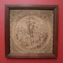 Load image into Gallery viewer, Antique French Aubusson Hand-made Tapestry in the Original Oak Frame. B11343