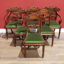 Load image into Gallery viewer, x SOLD Set of Six Dining or Kitchen Chairs including Two Carver or Armchairs B11516