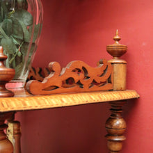 Load image into Gallery viewer, Antique English Walnut What Not, Three Tier Plant Stand or Display Shelf. B11937