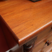 Load image into Gallery viewer, x SOLD Antique Australian Cedar Chest of Drawers, Full Cedar, Mother of Pearl to the Handles. B11907