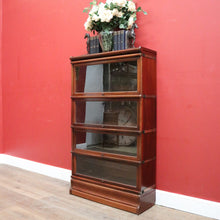 Load image into Gallery viewer, x SOLD Antique Solicitors Bookcase, Four Section Glass Door Bookcase Wernicke Barristers Bookcase. B11795