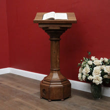 Load image into Gallery viewer, x SOLD A Large Antique French Oak Church Lectern, Pulpit, or Gothic Podium. B11997