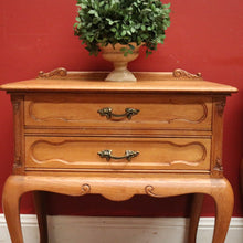 Load image into Gallery viewer, x SOLD A Pair of Antique French Lamp Side Tables or 2 Drawer Bedside Tables. B11804