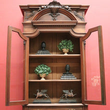 Load image into Gallery viewer, x SOLD Antique French Walnut China Cabinet or Bookcase with 3 Drawers to the Base. B11903