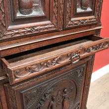 Load image into Gallery viewer, x SOLD Antique French Brittany Hall Cabinet, Drinks Cupboard, Pantry or Storage Chest B11504