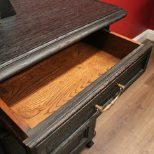 Load image into Gallery viewer, x SOLD Antique French Oak Two-Door Sideboard, Hall Cabinet, French Black. B12053