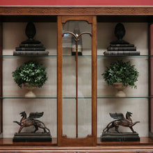 Load image into Gallery viewer, x SOLD Antique China Cabinet - Ricketts and Thorp Australian Glass Shelf Display Cabinet. B11918