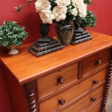 Load image into Gallery viewer, x SOLD Antique Australian Cedar Chest of Drawers, Full Cedar, Mother of Pearl to the Handles. B11907