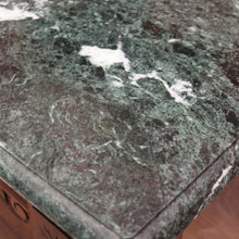 Load image into Gallery viewer, x SOLD Antique French Coffee Table, Oak and Green Mable Top Lamp Table or Coffee Table. B11823