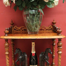 Load image into Gallery viewer, Antique English Walnut What Not, Three Tier Plant Stand or Display Shelf. B11937
