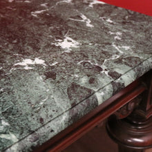 Load image into Gallery viewer, x SOLD Antique French Coffee Table, Oak and Green Mable Top Lamp Table or Coffee Table. B11823