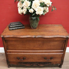 Load image into Gallery viewer, x SOLD Antique French Oak Single Drawer Blanket Box or Storage Chest with a Drawer. B12049