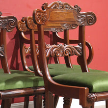 Load image into Gallery viewer, x SOLD Set of Six Dining or Kitchen Chairs including Two Carver or Armchairs B11516