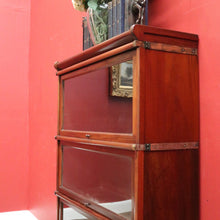 Load image into Gallery viewer, x SOLD Antique Solicitors Bookcase, Four Section Glass Door Bookcase Wernicke Barristers Bookcase. B11795