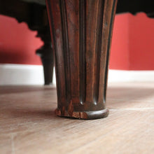 Load image into Gallery viewer, x SOLD Antique French Coffee Table, Oak and Green Mable Top Lamp Table or Coffee Table. B11823