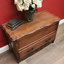Load image into Gallery viewer, x SOLD Antique French Oak Single Drawer Blanket Box or Storage Chest with a Drawer. B12049