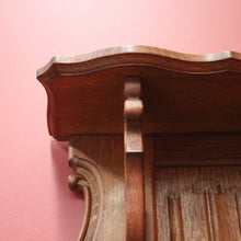 Load image into Gallery viewer, x SOLD French Oak and Brass Coat Rack with Brass Hooks and Linen Fold Patten. B11884