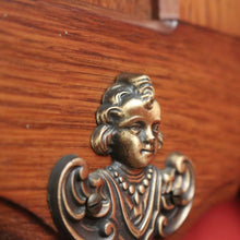 Load image into Gallery viewer, x SOLD French Oak and Brass Coat Rack with Brass Hooks and Linen Fold Patten. B11884