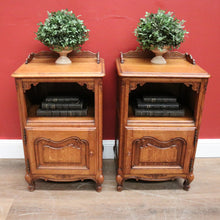 Load image into Gallery viewer, x SOLD Pair of Antique French Bedside Cabinets, Bedside Table or Lamp Tables, Side Tables. B11388