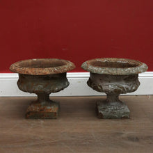 Load image into Gallery viewer, x SOLD A Pair of Antique French Cast Iron Staircase Base Jardinière Planters or Pot planters. B11862