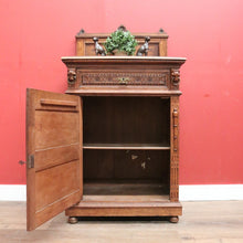 Load image into Gallery viewer, x SOLD Antique French Hall Cabinet or Drinks Cabinet, Cocktail Cupboard. Drawer and key. 11482